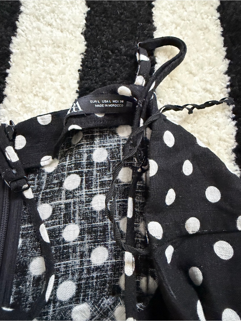 Zara Black & White Polka Dot Kids Jacket